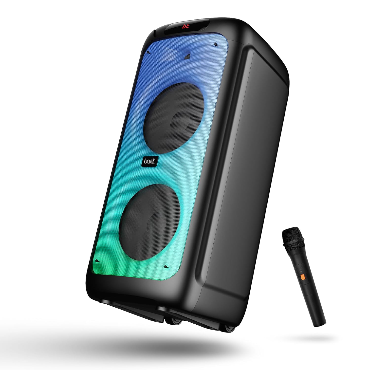 boAt Partypal 390/400 Speaker w/ 160 W Signature Sound, Karaoke with 2 Microphone Input Ports, Up to