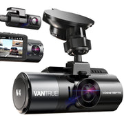 Vantrue N4 3 Channel Dash Cam, 4K+1080P Dual Channel, 1440P Front 1080P Inside 1080P Rear Three Way