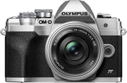 Olympus OM-D E-M10 Mark IV Mirrorless Digital Camera with 14-42mm Lens (Silver)