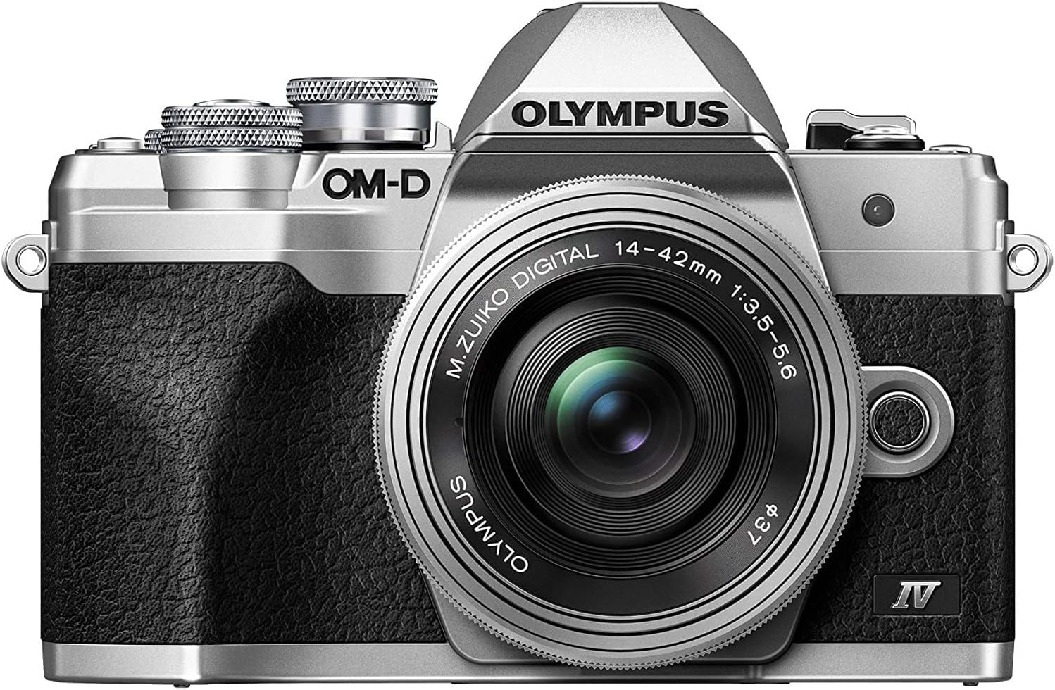 Olympus OM-D E-M10 Mark IV Mirrorless Digital Camera with 14-42mm Lens (Silver)