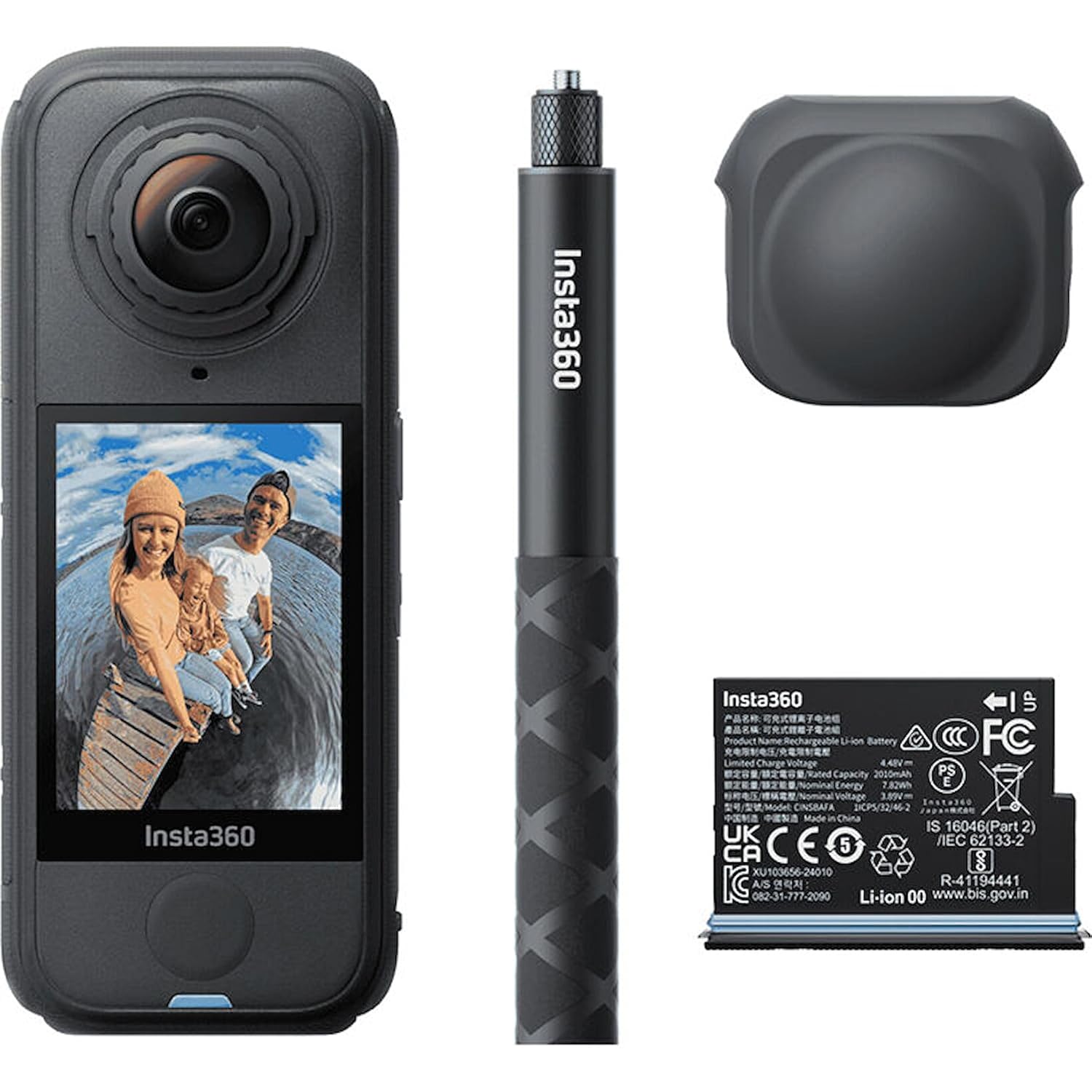 Insta360 X4 Air Starter Bundle - Lightweight 165g 8K 360 Camera, Invisible Selfie Stick Effect, Repl