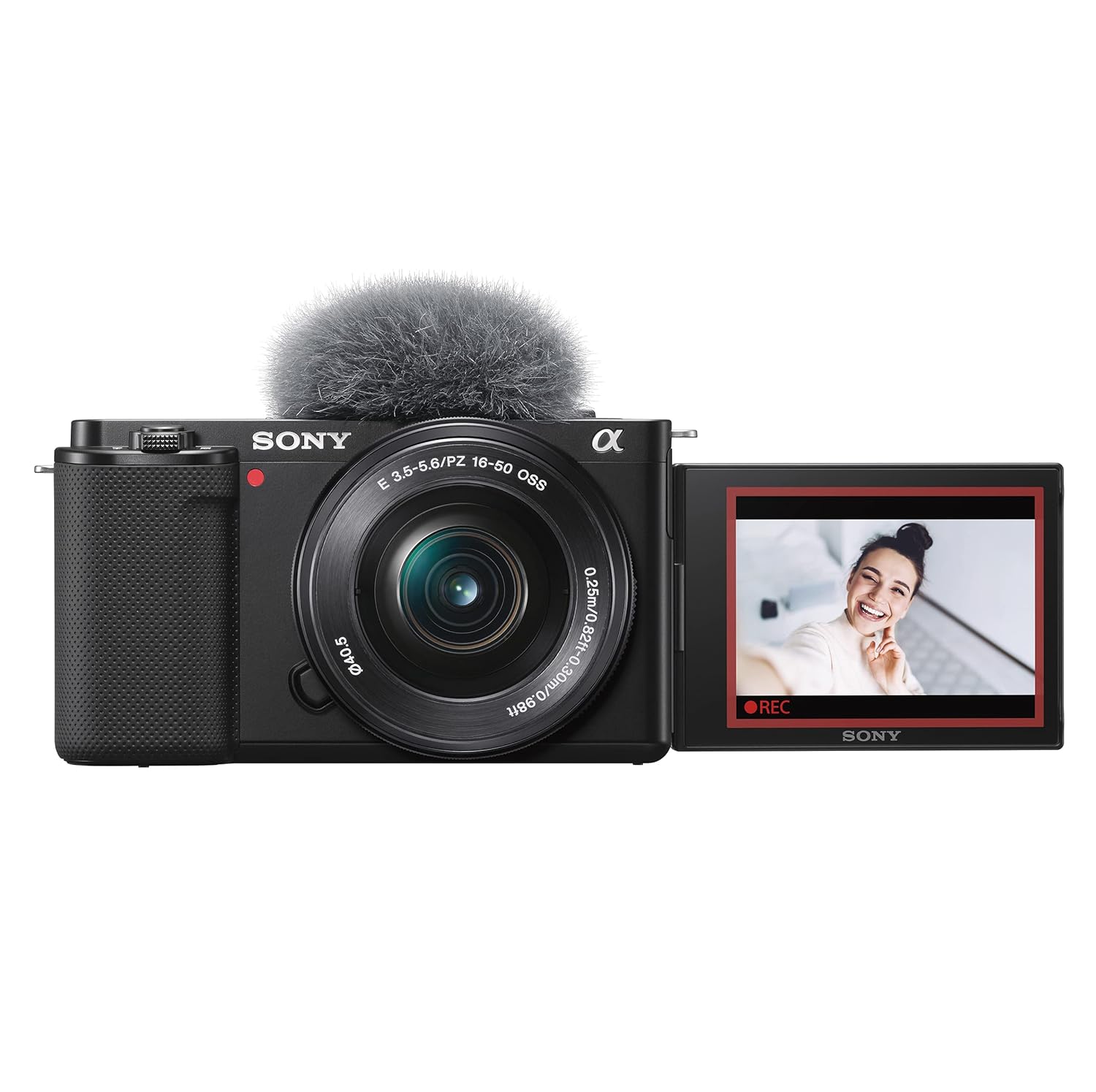 Sony Alpha ZV-E10L 24.2 Mega Pixel Interchangeable-Lens Mirrorless vlog Camera with 16-50 mm Lens, M