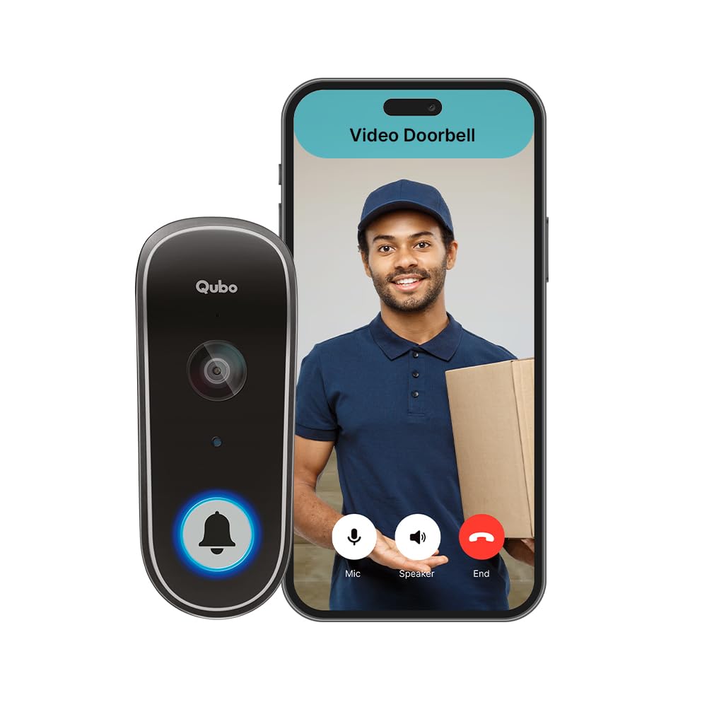 Qubo New Age Video Doorbell from Hero Group (VDB Black)