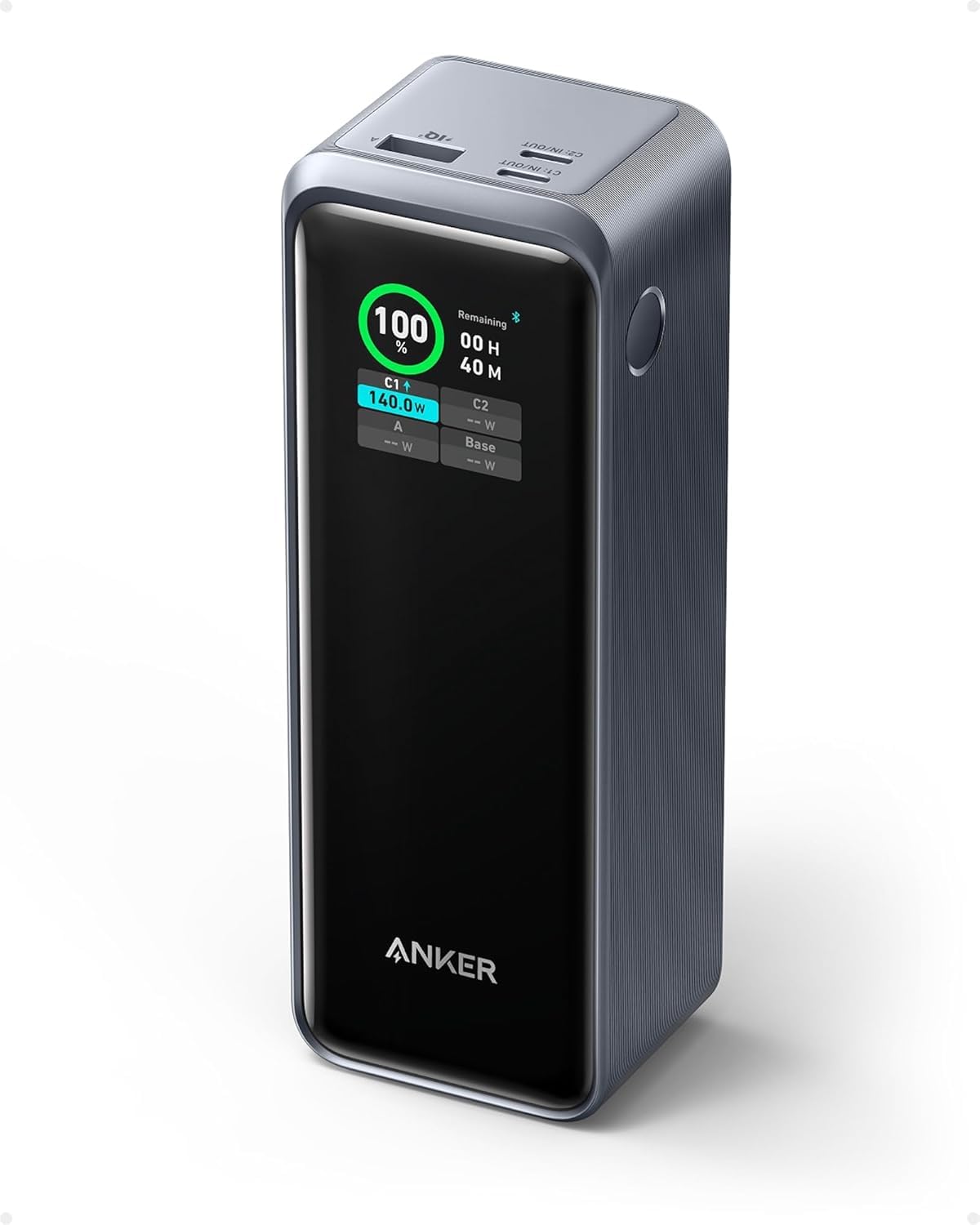 Anker Prime Power Bank, 27,650mAh 3-Port 250W Portable Charger (99.54Wh) Smart App, Compatible with