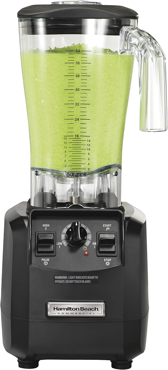 Hamilton Beach HBH550 Commercial 880 Watt Fury High Performance Blender Mixer with Polycarbonate Con